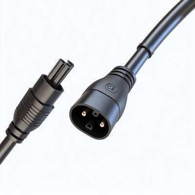 C8 Mannelijk naar C7 Vrouwelijk 0.8m Netsnoer 18AWG PVC ROHS Gecertificeerd