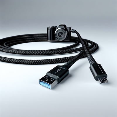 Zwarte USB 2.0 naar Micro USB Kabel 1m 1.5m Gegevensoverdracht Opladen