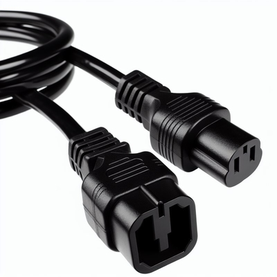 C20 naar C13 AC-netsnoer 10A 250V Zwart 1m