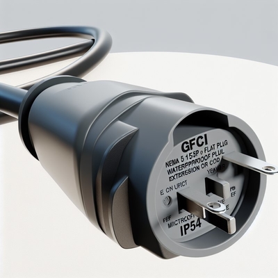 GFCI NEMA 5-15P naar 5-15R Waterdichte Verlengsnoer IP53