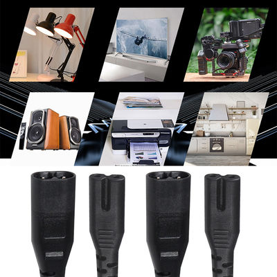 IEC C7 naar C8 Stroomverlengkabel voor TV DVD Laptop PS2