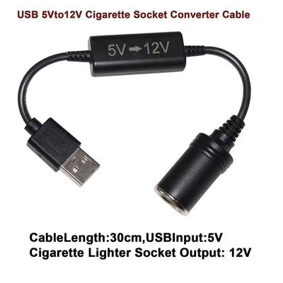 5V to 12V USB Car Adapter Step Up Converter for Dash Cams