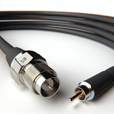 MCX Mannelijke naar MCX Mannelijke rechthoekige coaxkabel 50 Ohm RG316