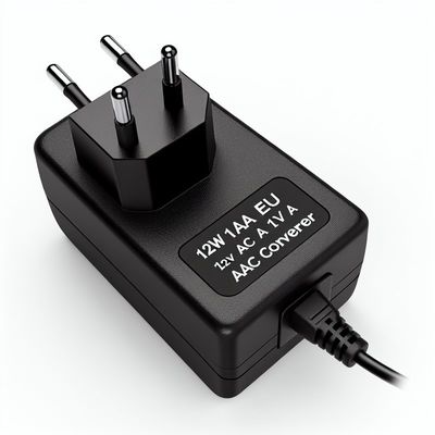 12W 1A EU DC-voedingsadapter 12V 1A AC-DC-omvormer
