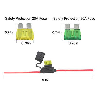 10AWG zonne-uitbreidingskabel met veiligheidsbeheerder 10A-30A