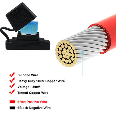 20A Inline Zekeringhouder met 12 AWG Draad voor Auto's