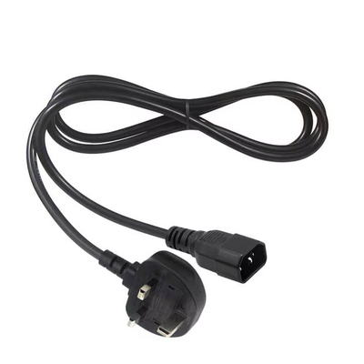Vergrendelende Britse stekker naar IEC C14 netsnoer 1.8M 10A 250V