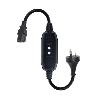 AU-plug naar IEC C13-stroomkabel met RCD 10A 240V