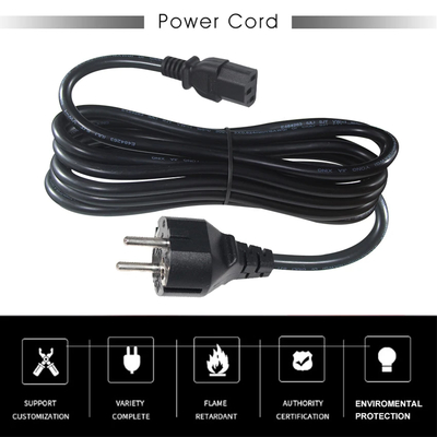 VDE 250V H05VV-F 3G1.0mm² Schuko naar C13 netsnoer