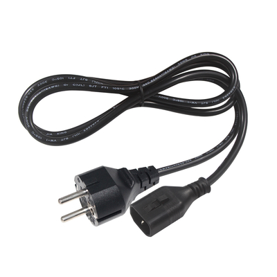 VDE H05VV-F 3G1.0mm² Schuko naar C14 netsnoer voor servers