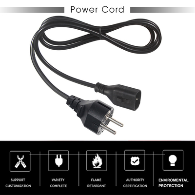 VDE H05VV-F 3G1.0mm² Schuko naar C14 netsnoer voor servers