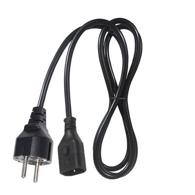 VDE H05VV-F 3G1.0mm² Schuko naar C14 netsnoer voor servers
