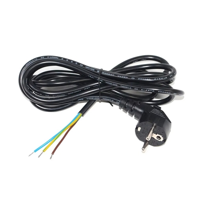 EU Schuko CEE 7/7 naar vertinde gestripte voedingskabel H05VV-F 3G1.0mm²