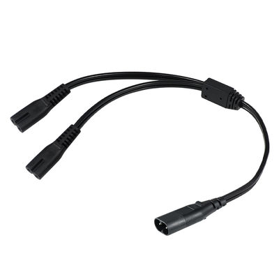 IEC 60320 C8 to 2x C7 Power Splitter Cable 1M PVC