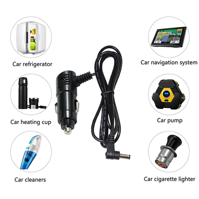 12V 3A Haakse Sigarettenaansteker Plug naar DC 2.1mm Stroomkabel
