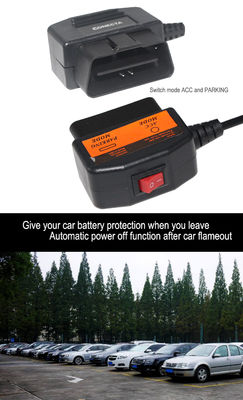 OBD Hardwire Kit met schakelaar voor Dash Cam DVR Power Cable Constant stroom lage spanning afgesneden Step up DC Cable