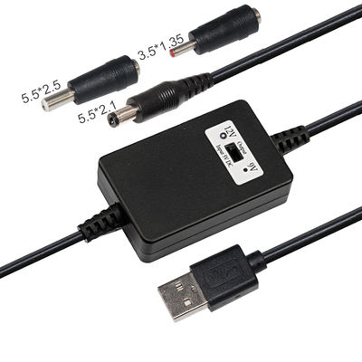 USB naar 9V 12V DC Stroomomvormer Kabel Step-up Boost Adapter Snoer met 5.5x2.1mm Connector voor Router Camera Speaker Modem LED