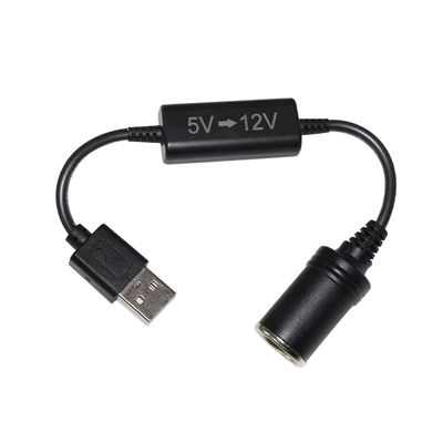 5V naar 12V USB Adapter Step-up Converter Kabel met Sigarettenaansteker Socket Booster Snoer voor Auto DVR GPS Camera Router Ventilator LED