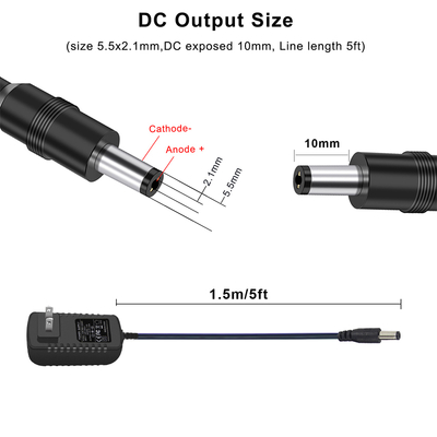12V 1A Universele Reisvoedingsadapter met Internationale Stekkerconverter voor DC-apparaten