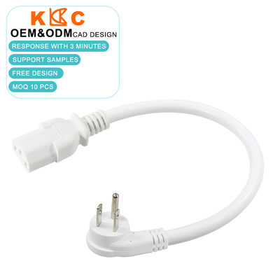 US to C13 Power Cord - NEMA 5-15P to IEC 320-C13 Cable for Computers, Servers & Power Supplies (14AWG)