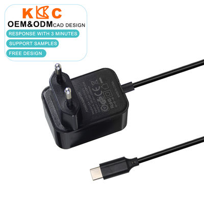 36W 12V 3A AC schakelstroomadapter met type C-uitgang
