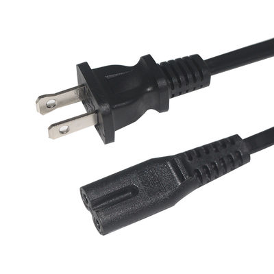 18AWG NEMA 1-15P C7-US 2 prong elektrisch stroomkoord figuur 8 connector