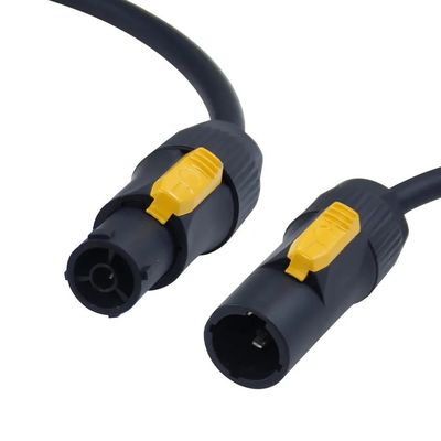 Vergrendelbare PowerCon True1 Man tot Vrouw 20A kabel voor veilig en veilig voor podiumlicht