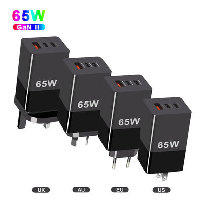 65W Mini Type-C Fast Charging PPS 65W GaN Charger met drie poorten en A 2C technologie
