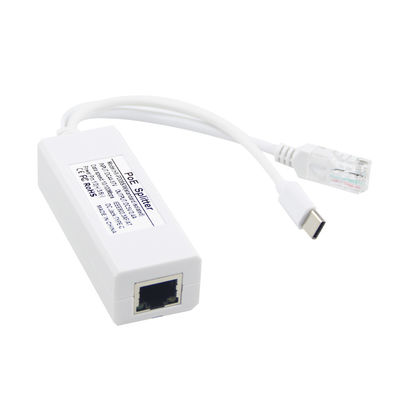 USB van 48 Volt POE Splitter naar 12V Camera 802.3af USB Type C Single Lan Port 1A 1.2A