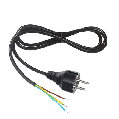 Europese 3 pin Vde 220V Schuko Cee 77 Eu Ac kabel naar stroomstrook