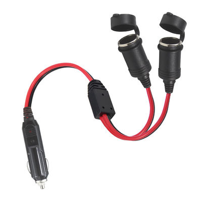 Auto sigarettenanker Adapter Man tot 2 X Vrouwelijke Car Charging Extension Cord