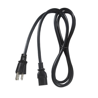 16AWG IEC320 3Pin tot C13 NEMA USA Universele wisselstroomkabel in zwart/wit