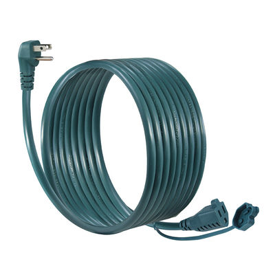 90 graden platte stekker NEMA5-15P tot 5-15R Buitenverlengsnoer 3Prong Man tot Vrouw