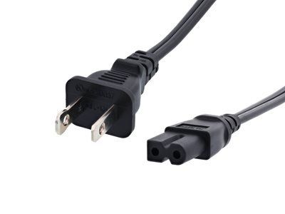 6 FT C7 Standaard Laptop Netsnoer Gepolariseerd voor Soepele Werking