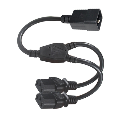 C20 naar 2xC13 Y-splitter netsnoer 15A 250V puur koper