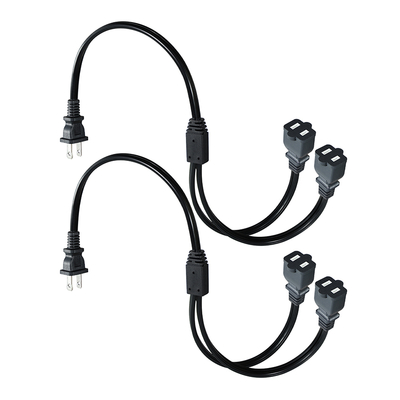 NEMA 1-15P tot en met 1-15R 2-punt verlengsnoer 110V-250V koper PVC