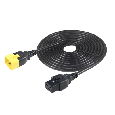 IEC C20 tot en met C19 Power Cord 14 AWG 250V 16A Zwart PVC
