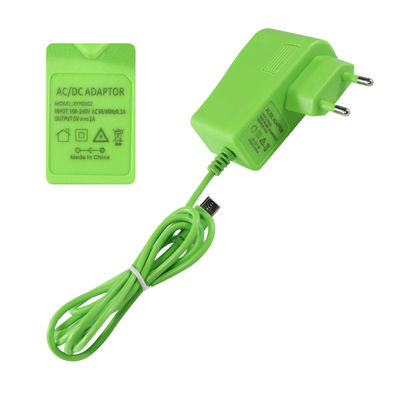 12V 2A EU Plug Green DC Power Adapter voor LED Strips CCTV