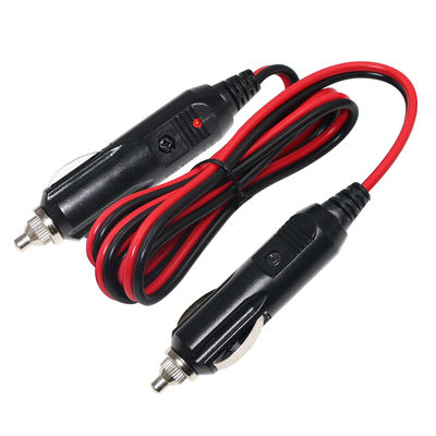 12V 24V Car Cigarette Lighter Male to Male Adapter Cable for Automotive LED Lights, GPS, Dash Camera, Portable Devices