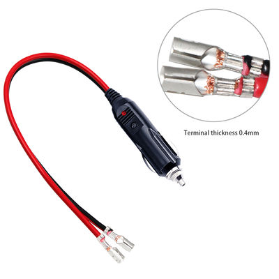 12V Auto LED Strip Lights GPS Dash Car Cigarette Lighter Plug Faston 850 Terminal PVC Power Connector Cable Fast Auto Supply