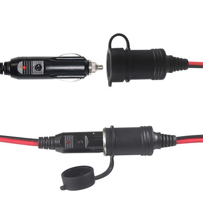 12V auto sigarettenanklaar tot dubbele stopcontact splitter verlengkabel adapter voor DC stroomvoorziening GPS dashcamera tablet