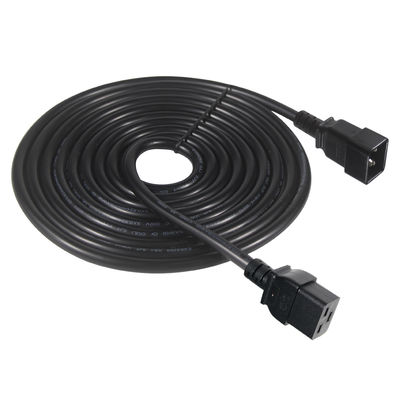 IEC 320 C19 tot en met C20 stroomkabel 16A 250V 0,8m zwaar werk