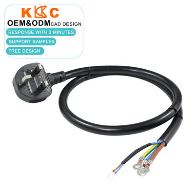 250V UK stekker naar ringklem kabel met NTC temperatuursensor 0,9m kabelassemblage voor verwarmingen en thermische regelsystemen